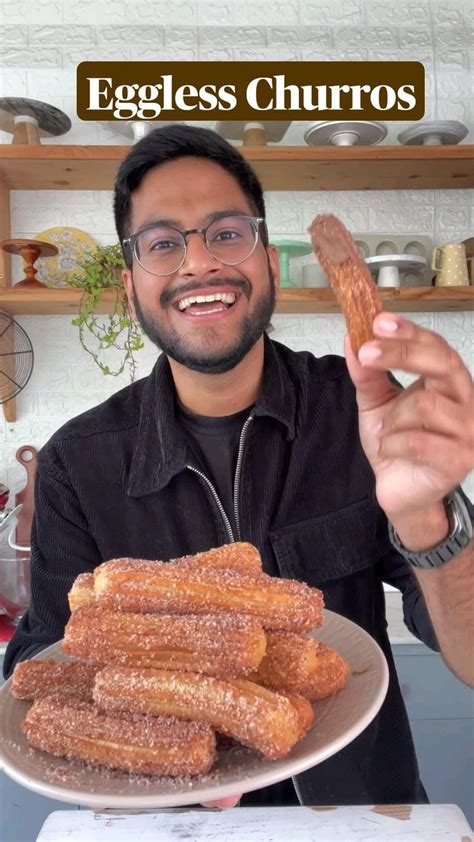 Eggless Churroseasy Churros Recipe At Homecinnamon Sugar Churros With