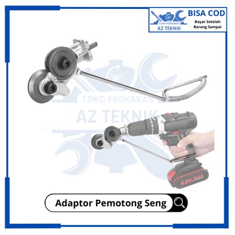 Adaptor Mesin Bor Holow Pemotong Seng Baja Ringan Pemotong Plat Besi