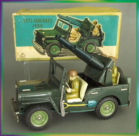 Hake S Army Jeep Boxed Friction Toy Trio