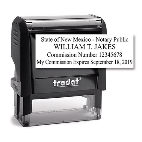 New Mexico Notary Rectangular State Stamp All State Notary Supplies