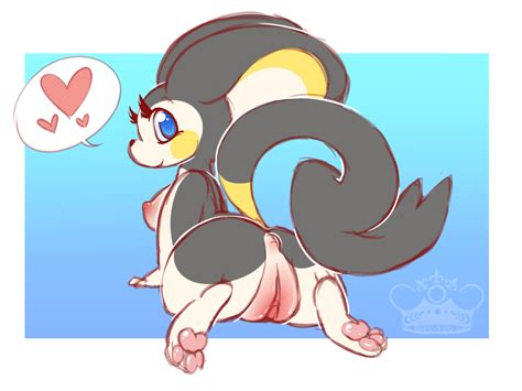 Rule 34 Ass Blue Eyes Breasts Emolga Female Mammal Nintendo Nipples