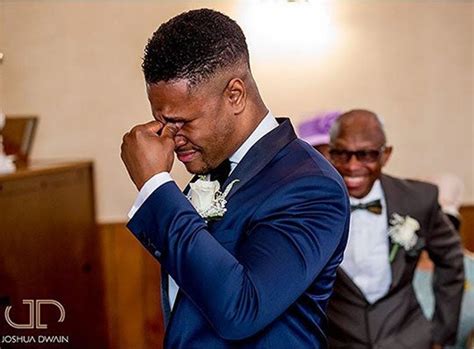 Black Wedding Moment Of The Day This Grooms Altar Cry Wil Melt Your Heart Sitename Essence