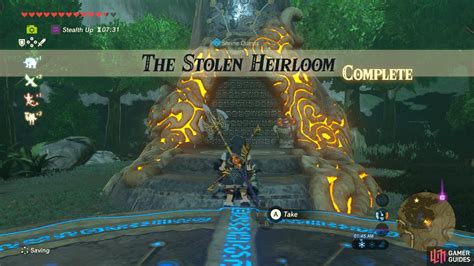 The Stolen Heirloom Dueling Peaks Region Shrine Quests The Legend