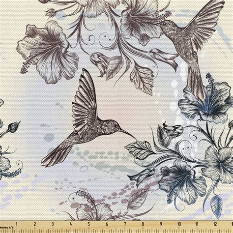 Amazon Ambesonne Hummingbird Fabric By The Yard Birds And