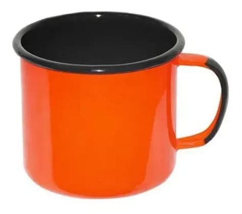 Caneca Média Esmaltada Laranja 160 Ml Ewel MercadoLivre