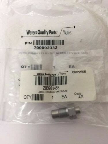 700002332 Or 289001458 Waters PerformancePlus Check Valve Housing For