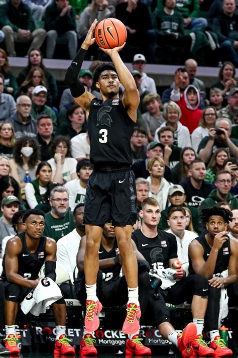 Michigan State Basketball Jaden Akins Outside Shooting Returning To Form