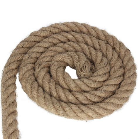 Mm Thick Natural Jute Hessian Rope Cord Braided Twisted Decking