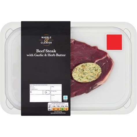 Marble And Cleaver Beef Steak With Garlic And Herb Butter 185g Compare Prices And Where To Buy