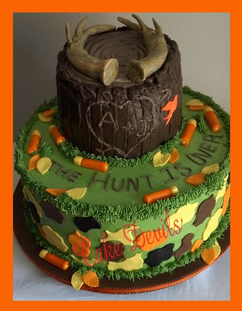 Fondant Hunting Cake Toppers Deer Antler Cake Decorations Camo Cake