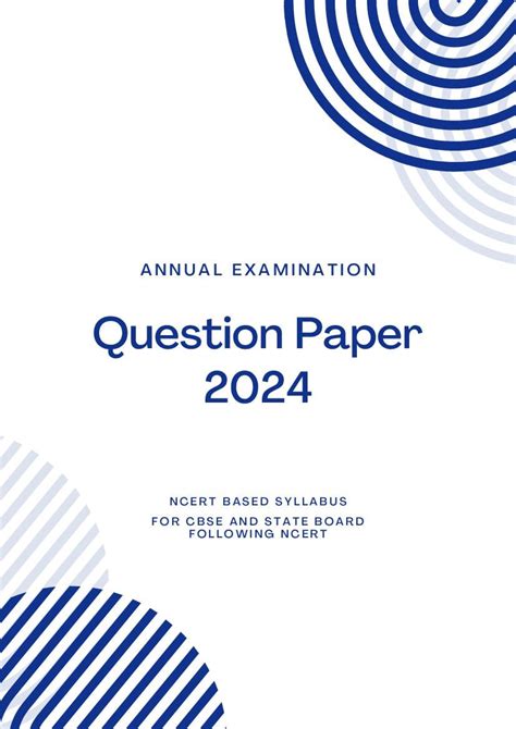 Class 9 Social Science Question Paper 2024 PDF 9th Annual Exam