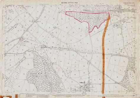 Old Ordnance Survey Map Of Offwell North Devon In