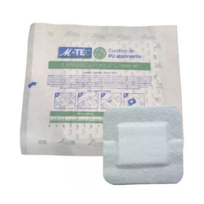 Curativo De Poliuretano Absorvente 10cm X 10cm Missner Unidade