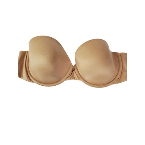 Victoria S Secret Lined Strapless Nude Beige Straples Gem