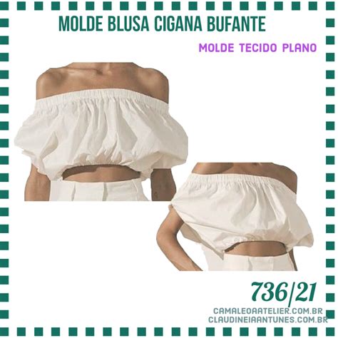 Molde Blusa Cigana Bufante 736 21 CAMALEOA ATELIER DE COSTURA