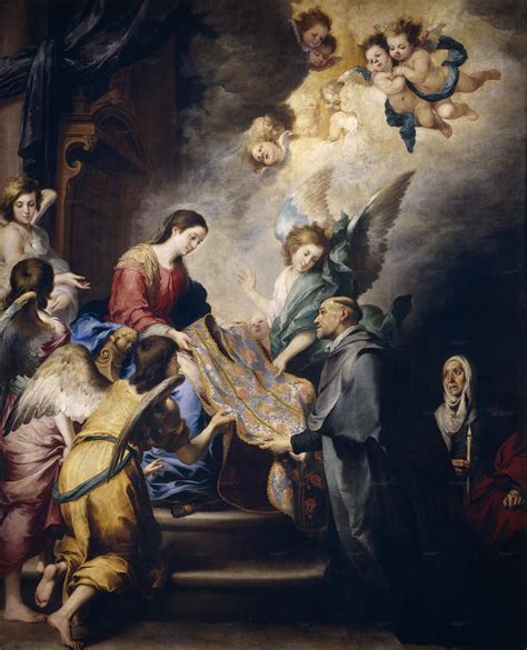 Apparition Of The Virgin To St Ildefonsus By Bartolom Esteban