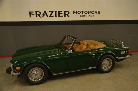 Restored 1975 British Racing Green Tr6 With Factory Hard Top Classic Triumph Tr6 1975 For Sale