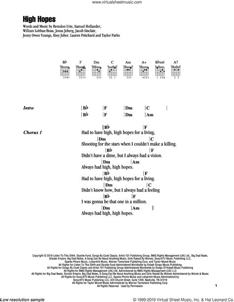 High Hopes Guitar Chords