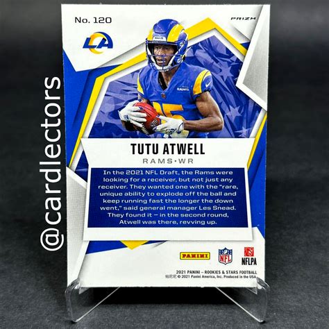 Panini Rookies Stars Tutu Atwell Rc Silver Pulsar Prizm Sp