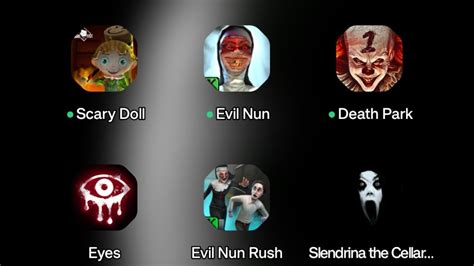 Eye Game Horror Evil Null Evil Nun Rush Slendrina The Cellar