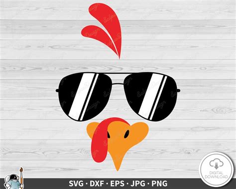 Thanksgiving Turkey Face Svg Clip Art Cut File Silhouette Instant