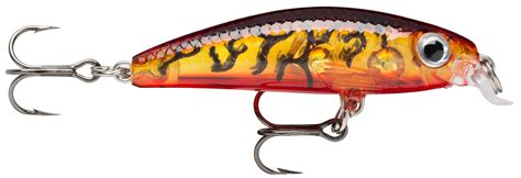 Rapala Ultra Light Minnow Wobbler 4cm Glass Amber Tiger Uv