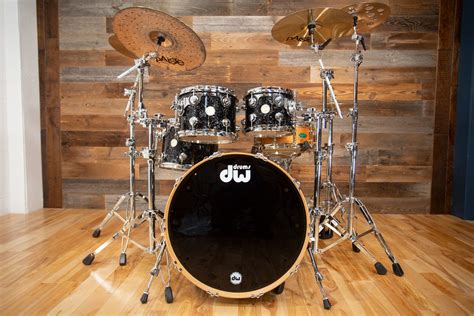 DW (DRUM WORKSHOP) COLLECTORS 4 PIECE DRUM KIT, BLACK VELVET (PRE-LOVE ...