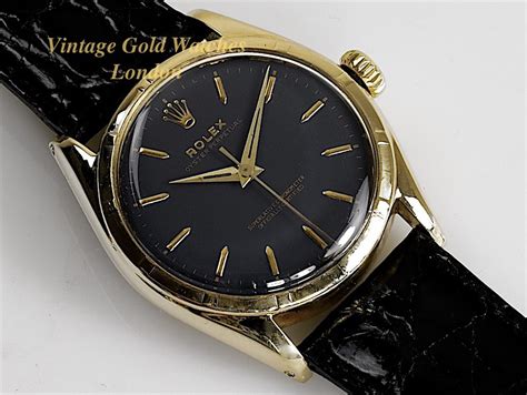 Rolex Oyster Perpetual Ct Bubbleback Vintage Gold Watches