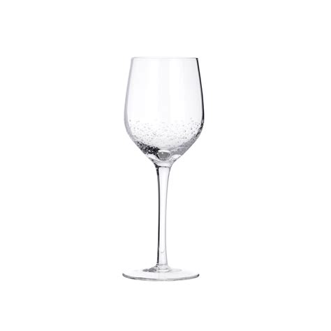 Bubble White Wine Glass Set Of 4 Gessato Design Store