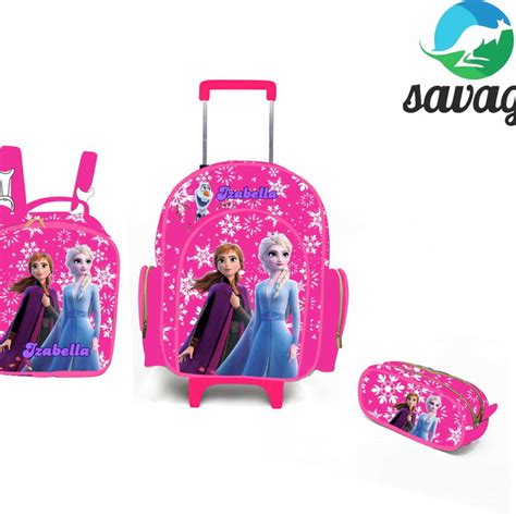 Kit Mochila Escolar Personalizada Frozen G Elo