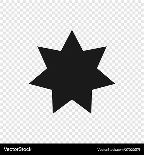 7 Point Classic Star Royalty Free Vector Image