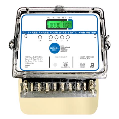 LCD Display Three-Phase Electric Meter: Precise Power Monitoring ...