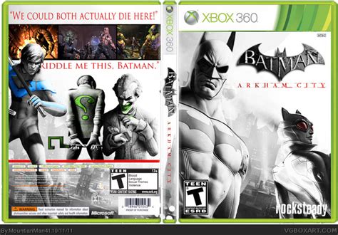 Batman Arkham City Xbox 360 Box Art Cover By Mountianman41