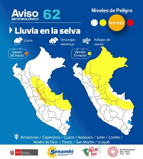 Senamhi Advierte Lluvias Extremas En 23 Regiones Hasta El Viernes Infobae