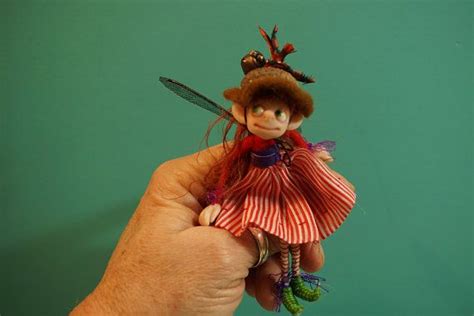 Ooak Poseable Green Shoe Acorn Hat Tinker Pixie Fairy Etsy