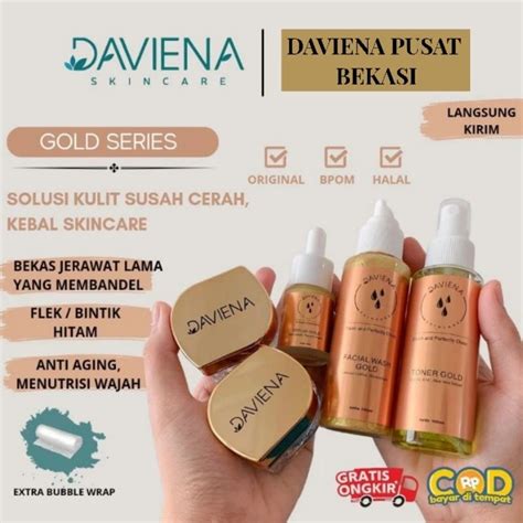 Jual Ready Stock Daviena Skincare Darkspot Series Gold Series Gold