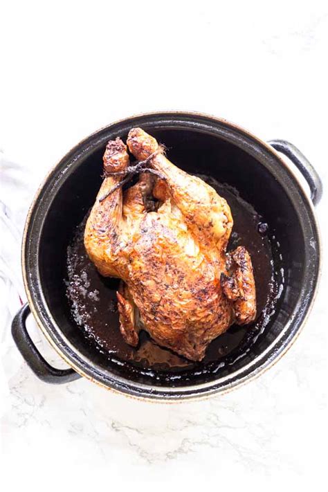 How To Cook Whole Roasted Chicken In Dutch Oven All Day In The Oven