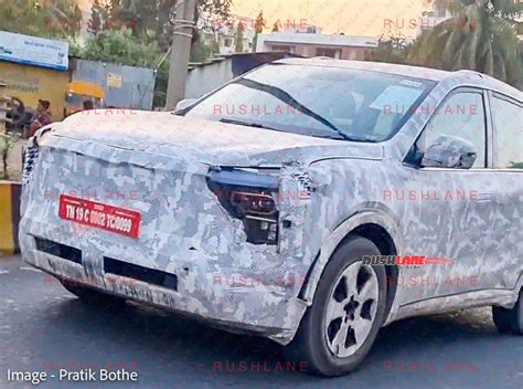 Mahindra Xuv Electric Spied Reveals New Headlight Setup