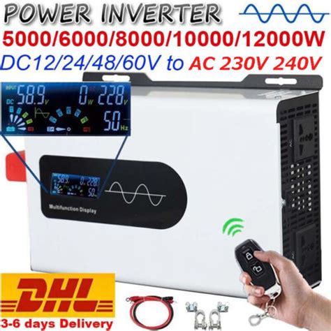 8000W 12000W Pure Sine Wave Inverter Solar Off Grid 12V 24V 48V 60V 72V