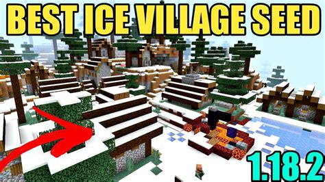 🤩best Snow Village Seed Minecraft 1 18 Ll Village Seed Ll Whilakgaming Youtube