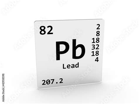 Lead symbol - Pb - element of the periodic table Stock Illustration ...