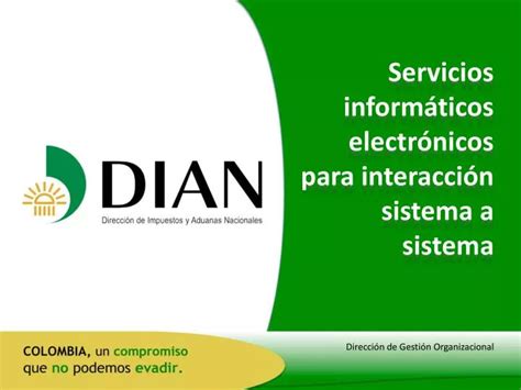 PPT Servicios informáticos electrónicos para interacción sistema a