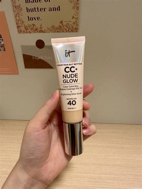 REDUCE IT Cosmetics CC Nude Glow CC Cream Beauty Personal Care