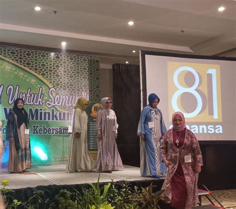 Ada Lomba Fashion Show Di Acara Halal Bi Halal Ika Smansa Fajar Sulsel