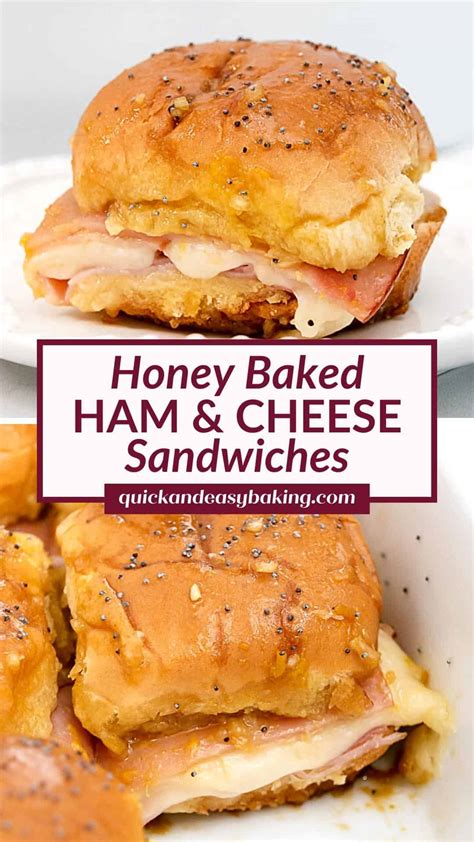 Honey Baked Ham And Cheese Sandwiches Sliders Quick And Easy Baking