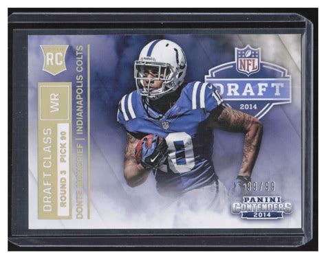 Panini Contenders Donte Moncrief Draft Class Rookie Rda