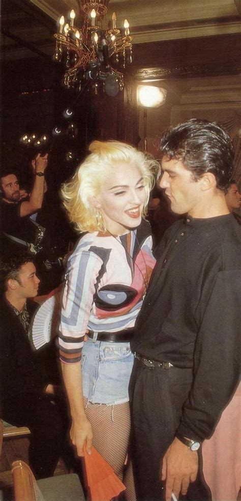 Madonna & Antonio Banderas 🫦 Circa 1990 👁️ Are they dancing, or is he ...