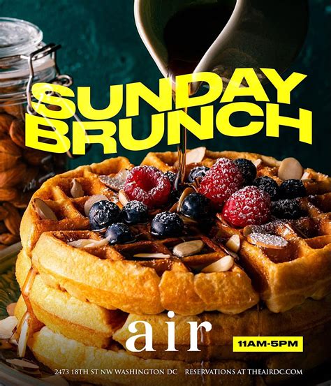 Sunday Air Dc Brunch Bottomless Menu Mimosas Music Air Restaurant And Lounge Washington 7