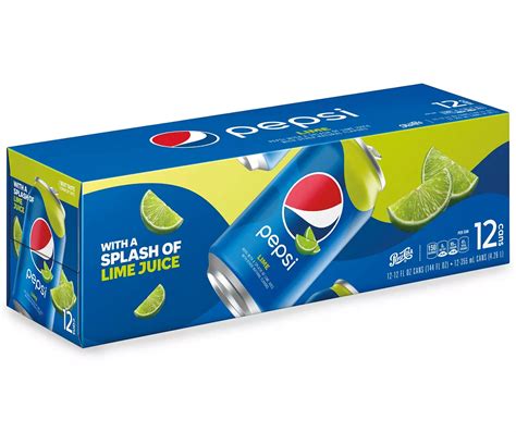 Pepsi Pepsi Lime Soda Cola With Splash Of Lime Juice 12 Fl Oz 12