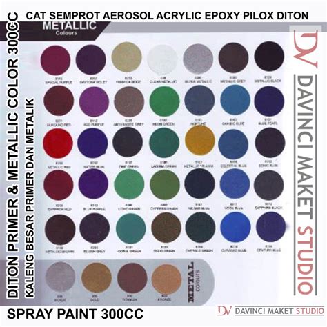 Jual Cat Semprot Diton Primer Dasar Warna Metalik Logam Chrome Cc